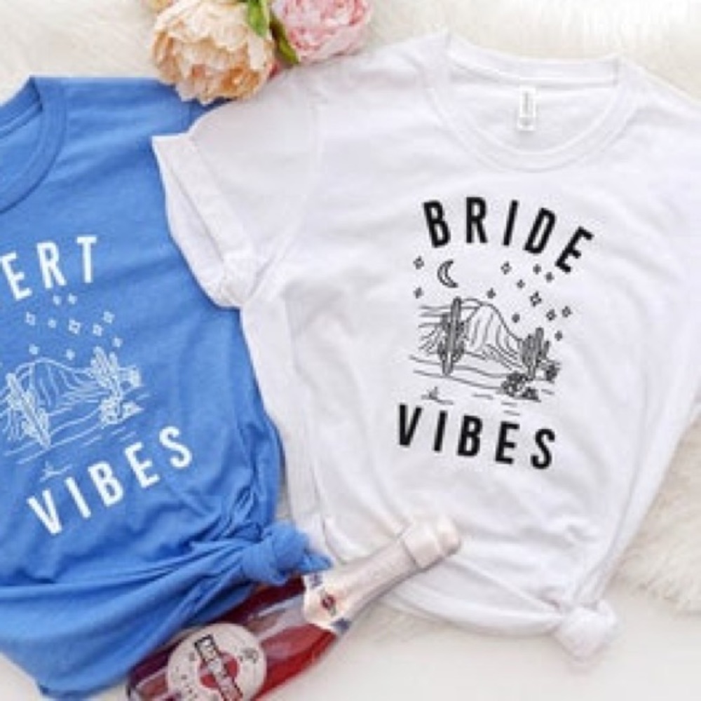 White Bride Vibes T-Shirt - Size Small